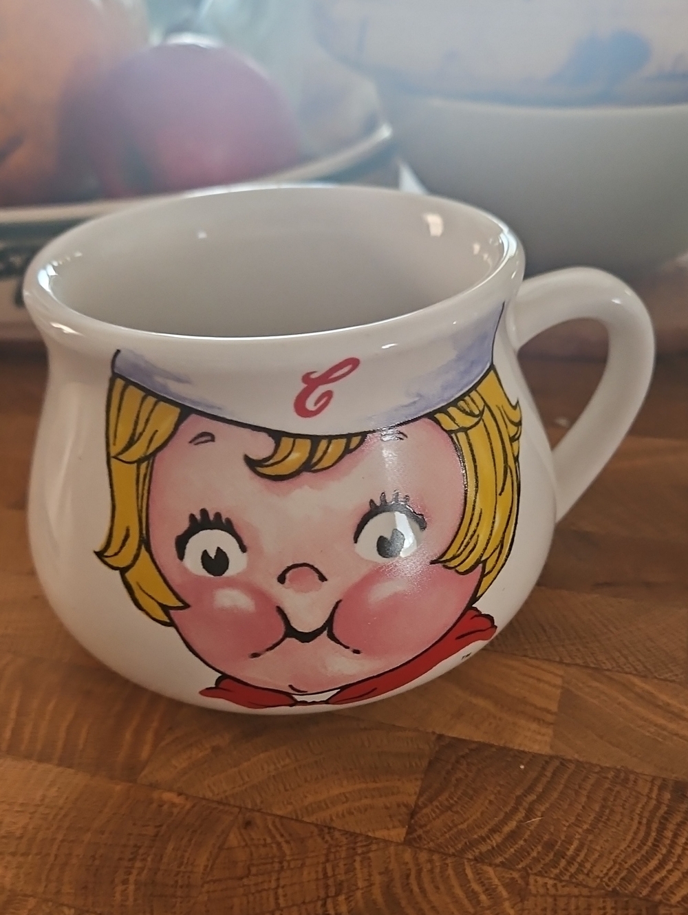 Vintage Campbells Soup Girl Face Logo Heavy Duty 1998 Classic Soup Ceramic Mug